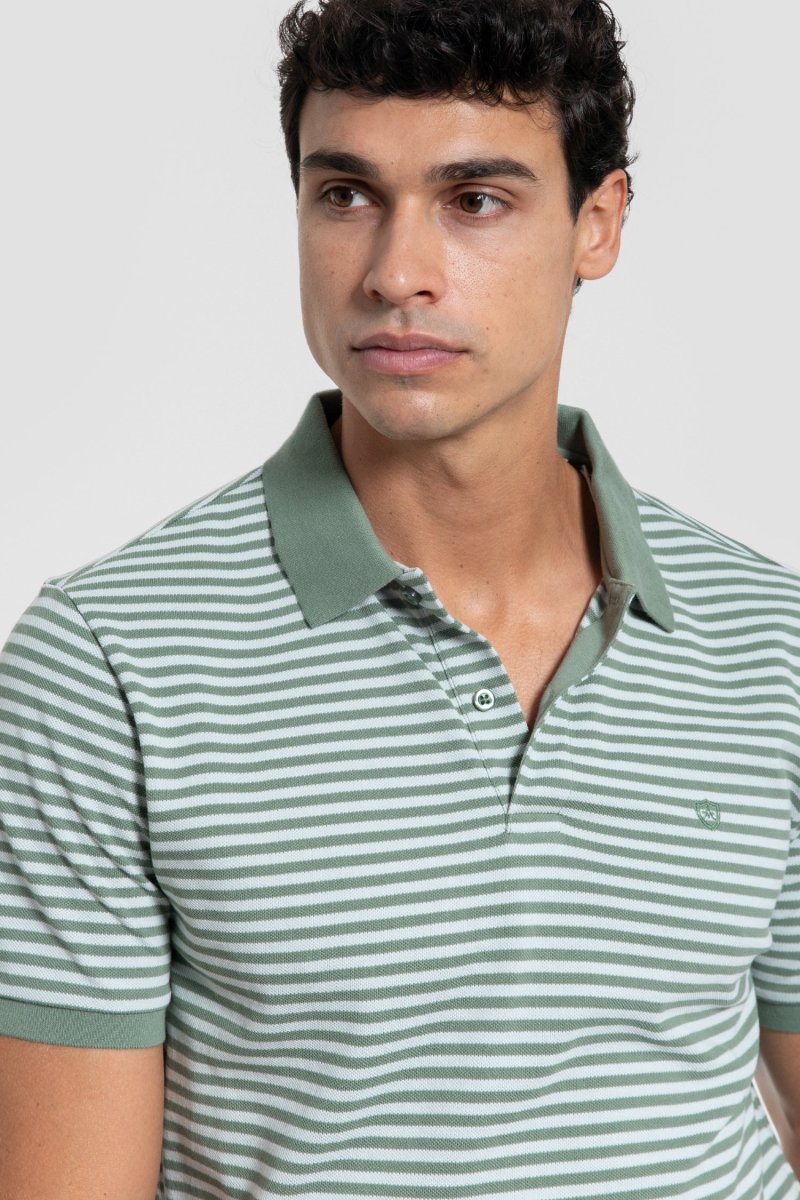 Polo Rayas Menta - Imagen 4
