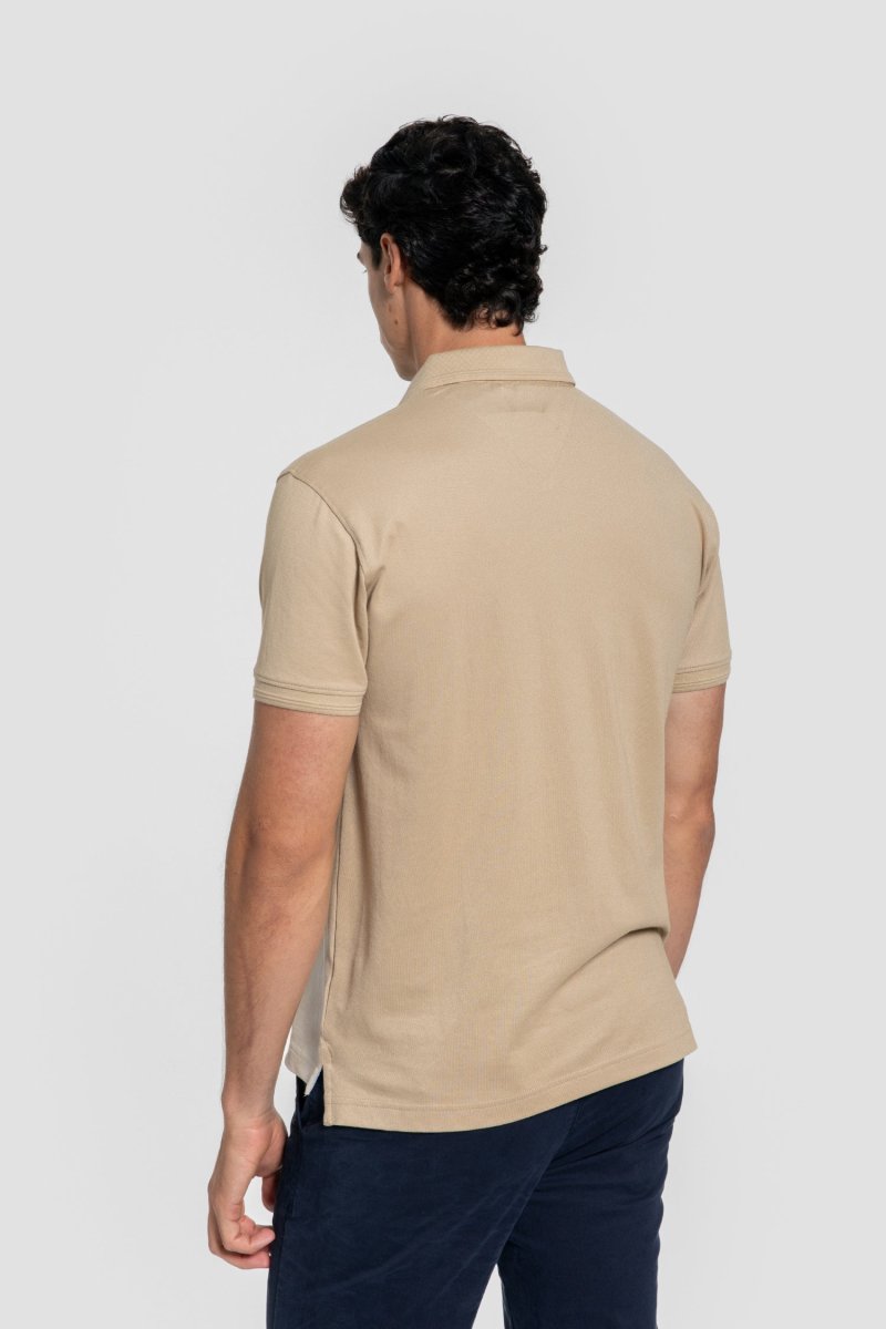 Polo Detalle Relieve Camel - Imagen 5