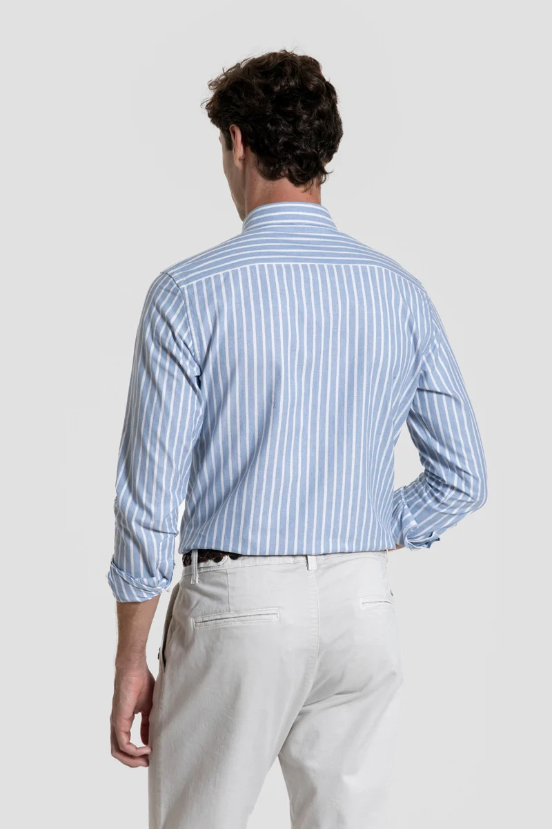 Camisa Rayas Celeste - Imagen 5