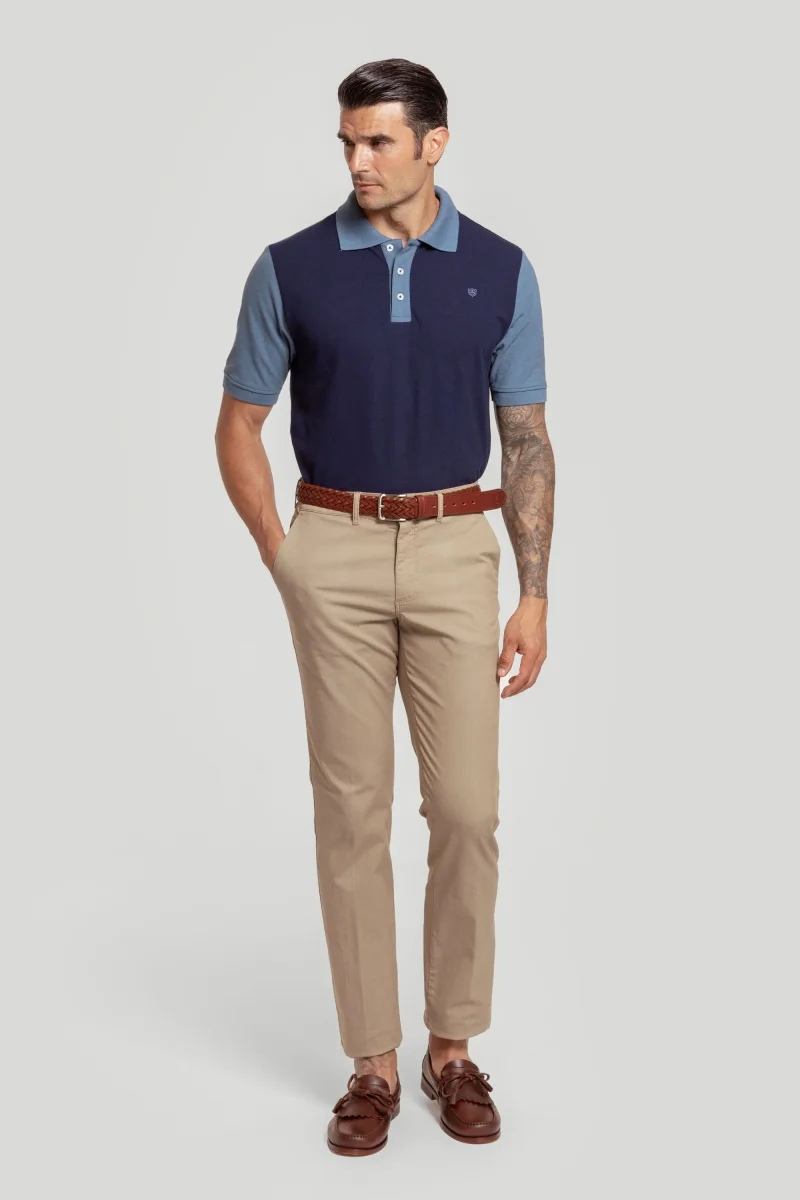 Polo Bicolor Marino - Imagen 3