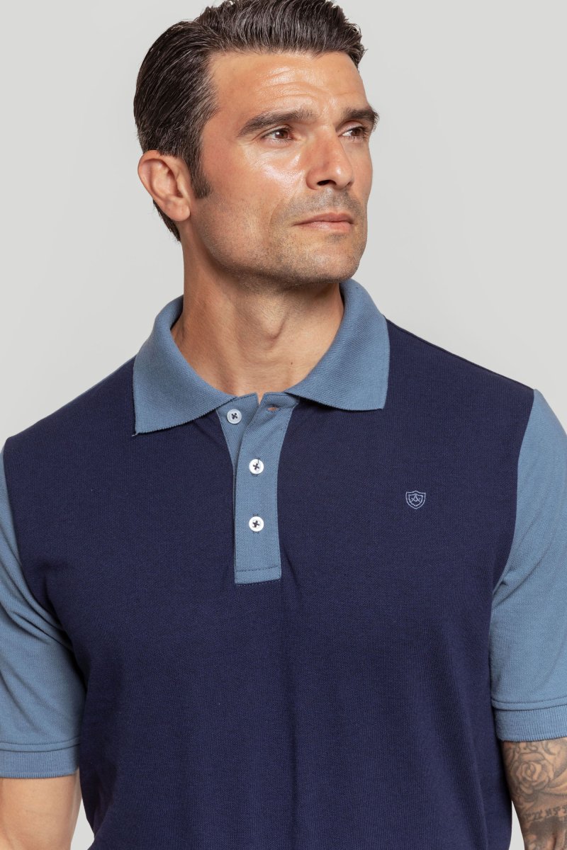 Polo Bicolor Marino - Imagen 4