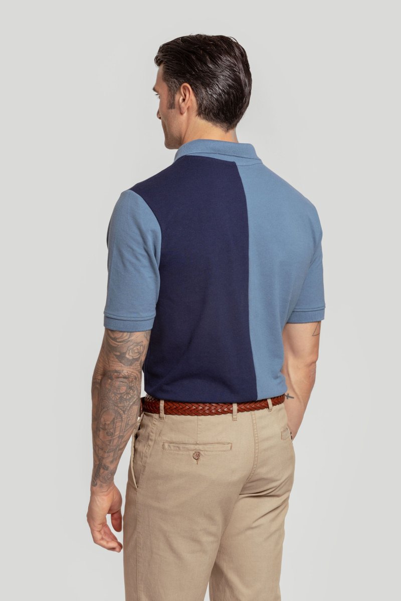 Polo Bicolor Marino - Imagen 5