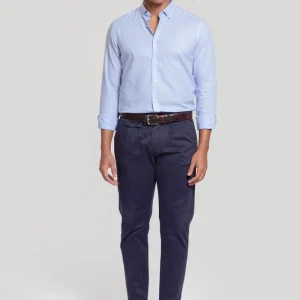 Camisa Oxford Celeste