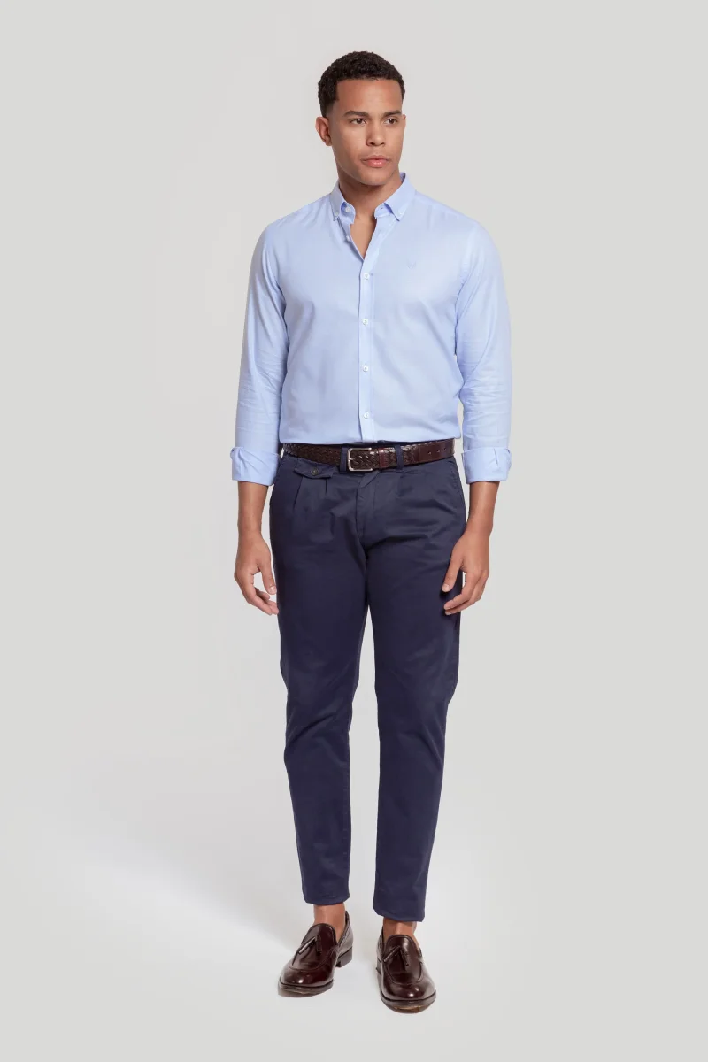 Camisa Oxford Celeste - Imagen 2