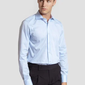 Camisa de Vestir Celeste - Huella