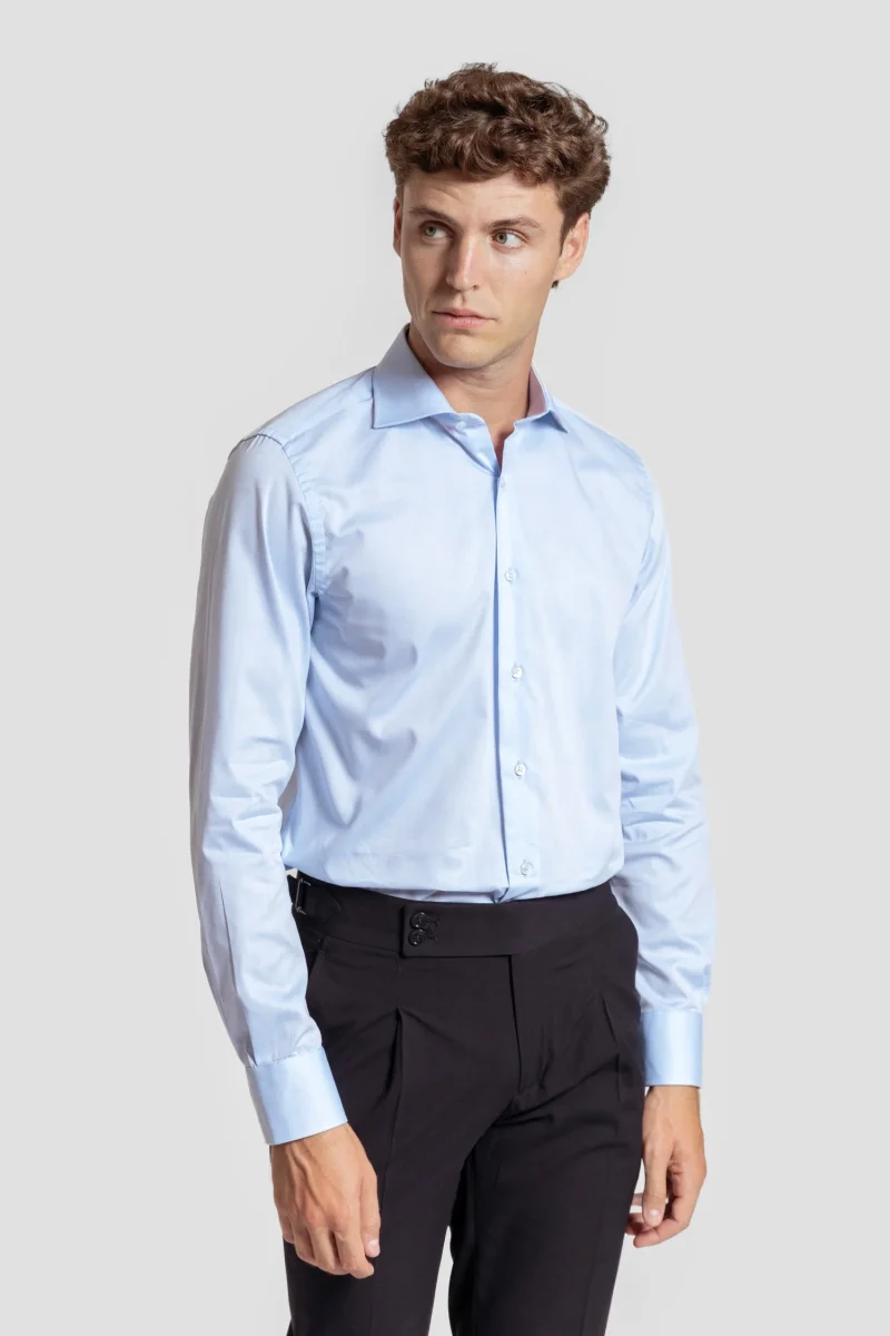 Camisa de Vestir Celeste - Huella - Imagen 2