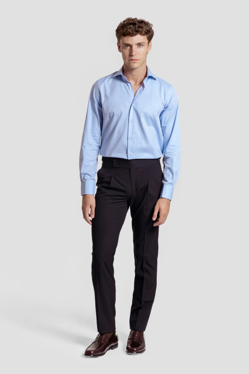 Camisa Vestir Espiga Celeste - Huella - Imagen 3