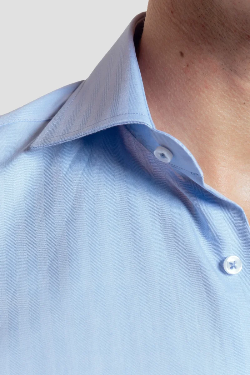 Camisa Vestir Espiga Celeste - Huella - Imagen 4