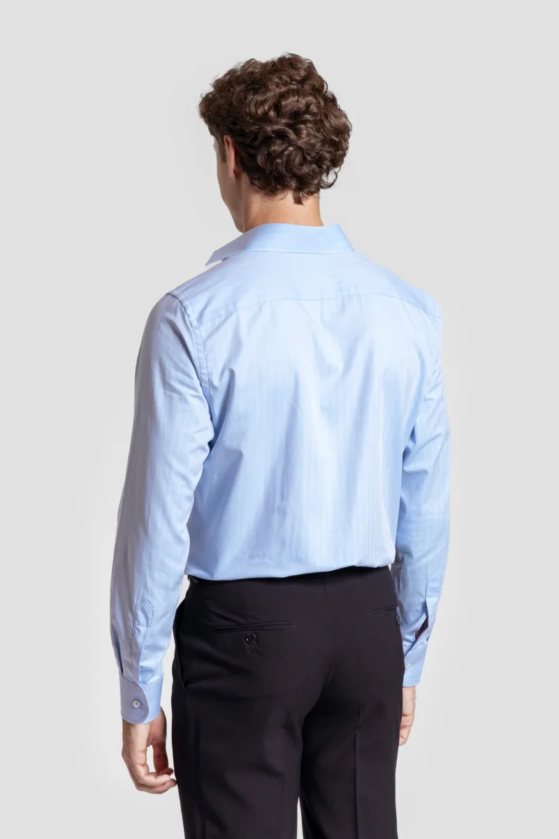 Camisa Vestir Espiga Celeste - Huella - Imagen 5