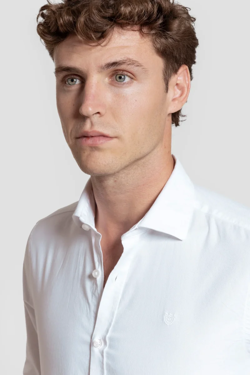 Camisa de Vestir Blanca - Huella - Imagen 3