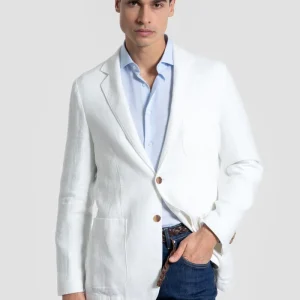 Americana de Lino Sport Blanca