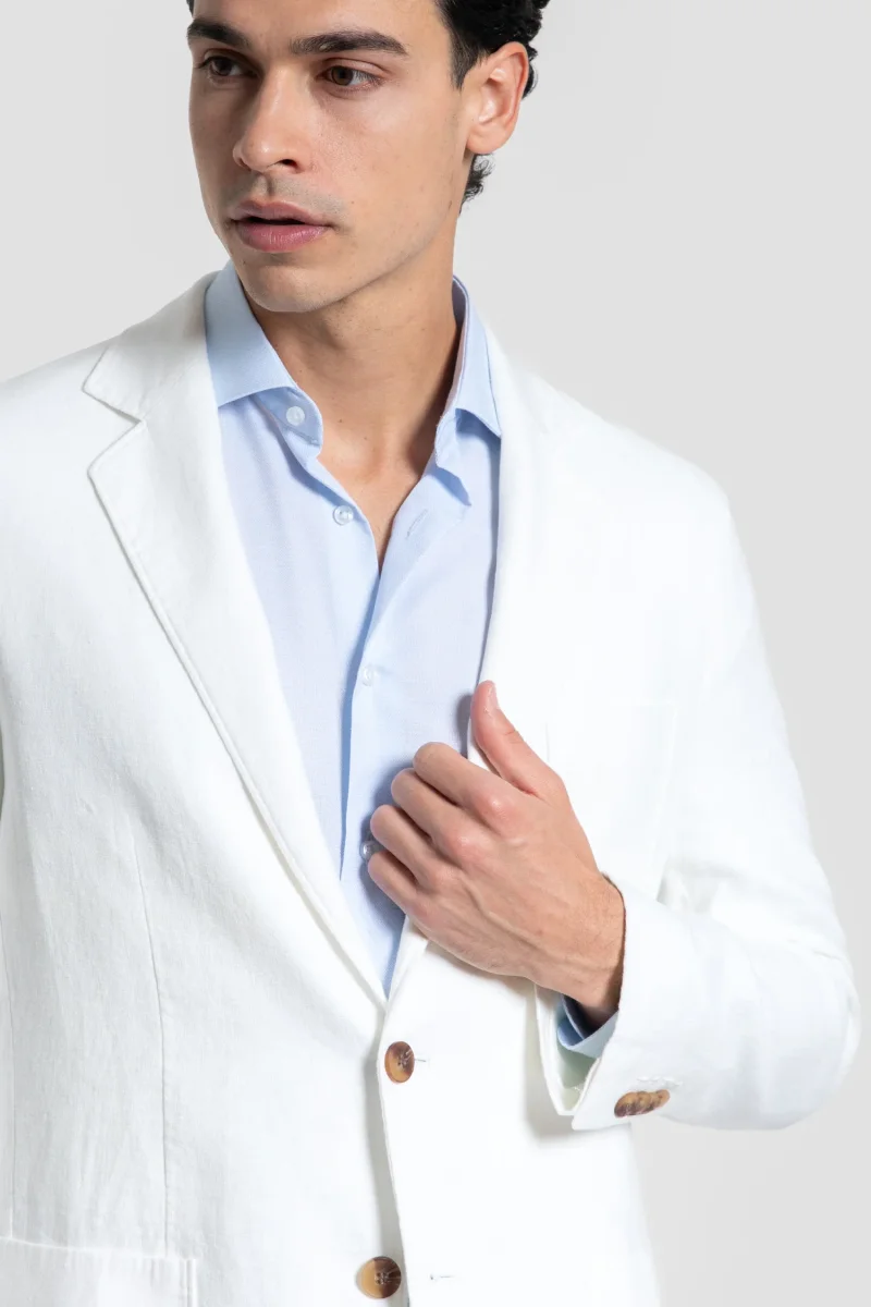 Americana de Lino Sport Blanca - Imagen 5