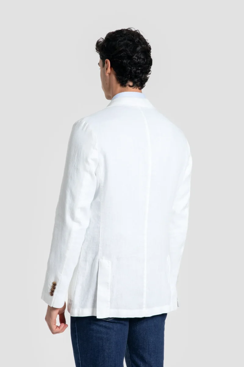 Americana de Lino Sport Blanca - Imagen 8
