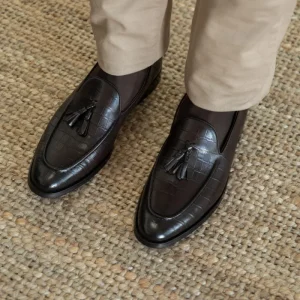 Mocasín Borlas Efecto Cocodrilo