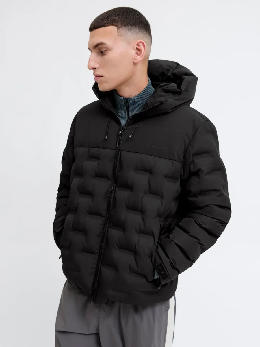 CAMPERA PUFFER POINT - Black Detail:BLOCKING - Imagen 4