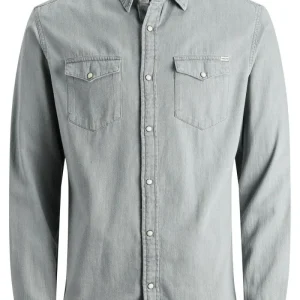 CAMISA DE JEAN SHERIDAN - Light Grey Denim Fit:Slim
