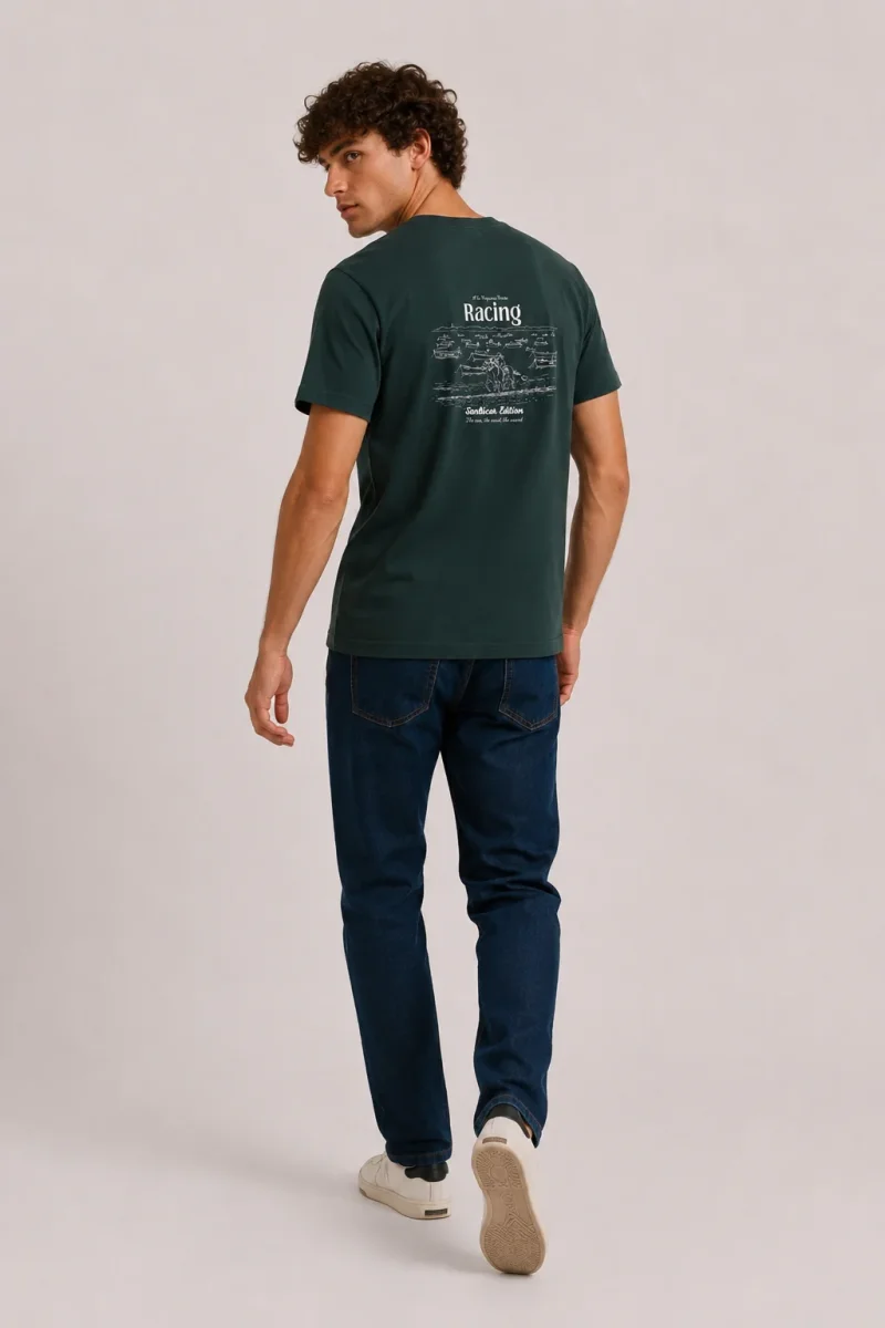 Camiseta Horse Racing Verde - Imagen 3