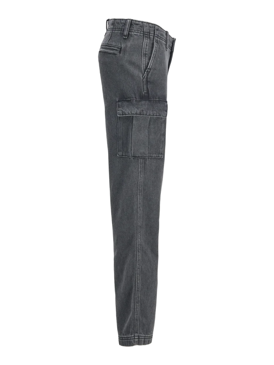 JEAN CARGO RELAXED TIRO ALTO CHRIS 567 JNR - Black Denim - Imagen 4