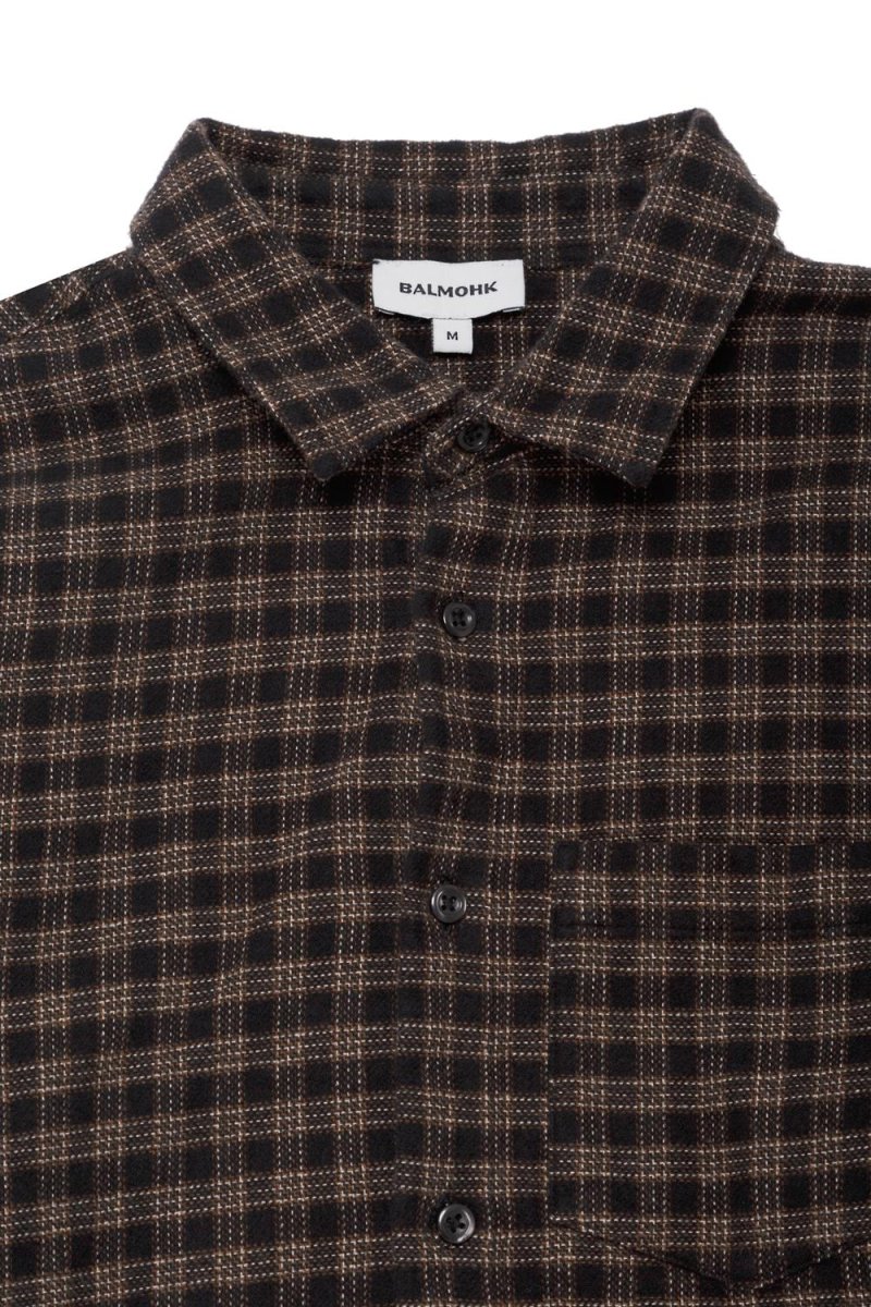 CAMISA MANGA LARGA FRANELA -Black Bean - Imagen 7