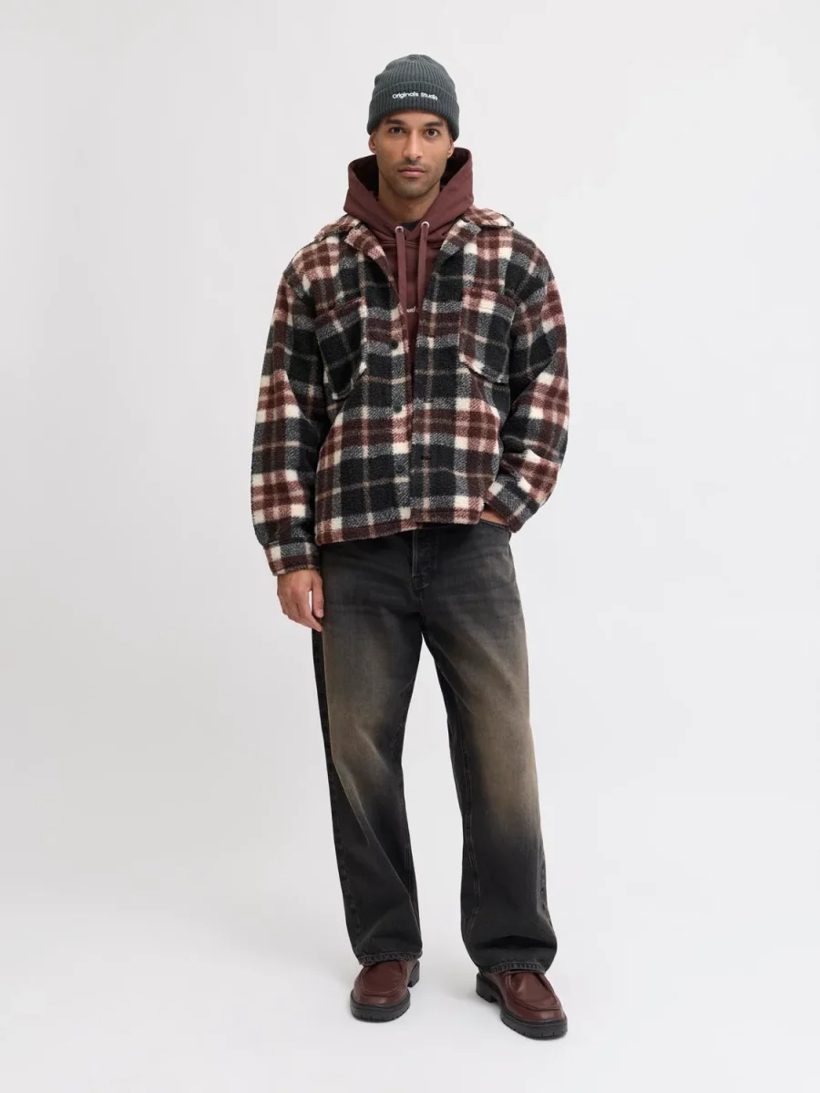 SOBRECAMISA RELAXED TEDDY LEECKER - Mocha Meringue Checks:CHECKS - Imagen 3