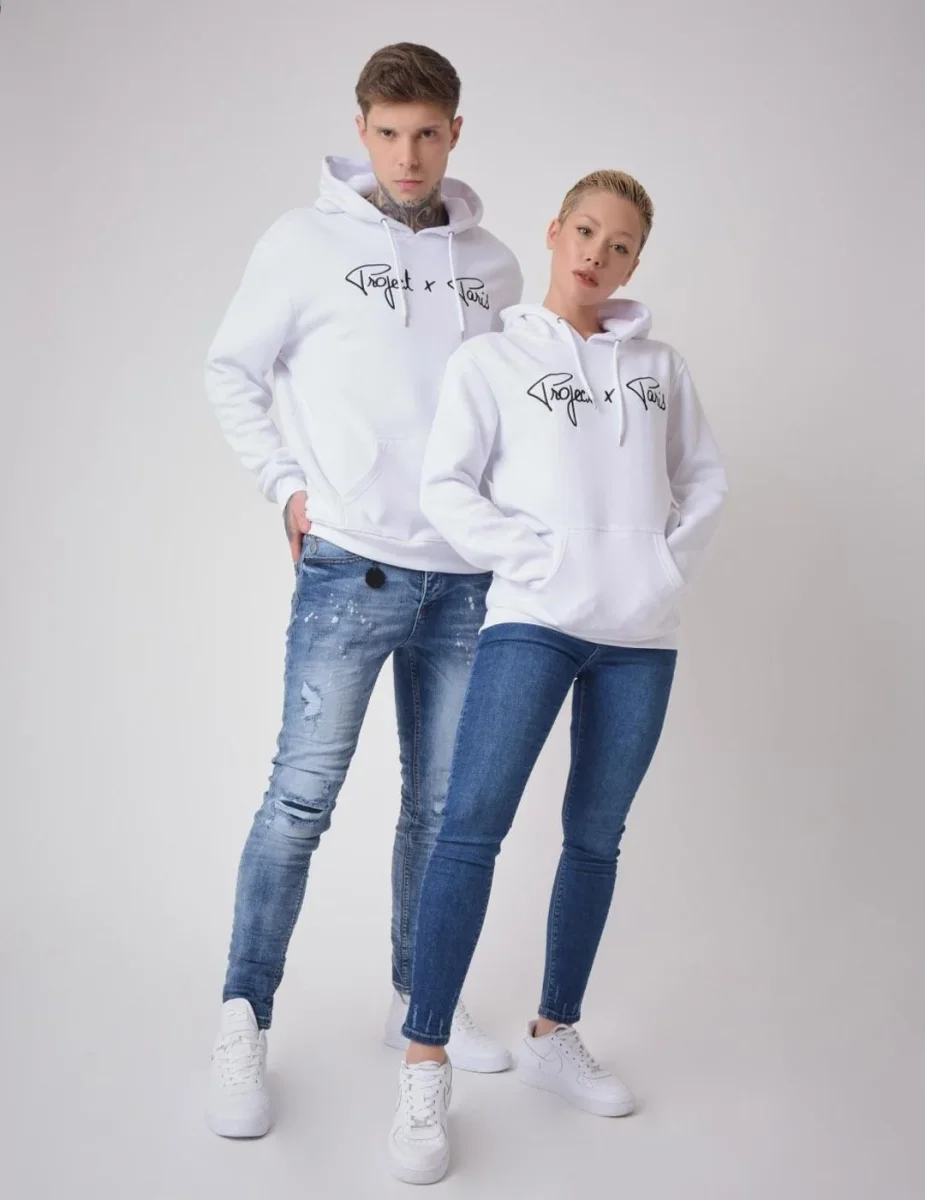 Sudadera Capucha Project X Paris 1920010 LOGO - Blanco - Imagen 2