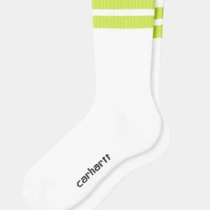 Calcetines Carhartt WIP JACK SOCKS - White / Limeade