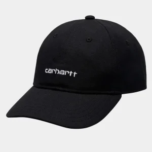 Gorra CARHARTT WIP CANVAS SCRIPT - Black / White