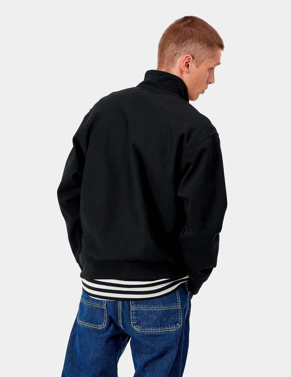 Sudadera HALF ZIP AMERICAN SCRIPT - Black - Imagen 3