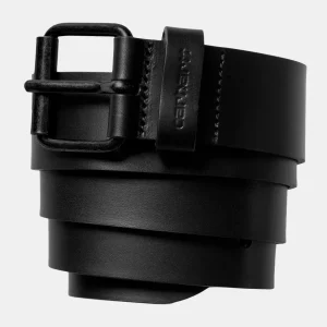 Cinturón LEATHER BELT - Black/Black