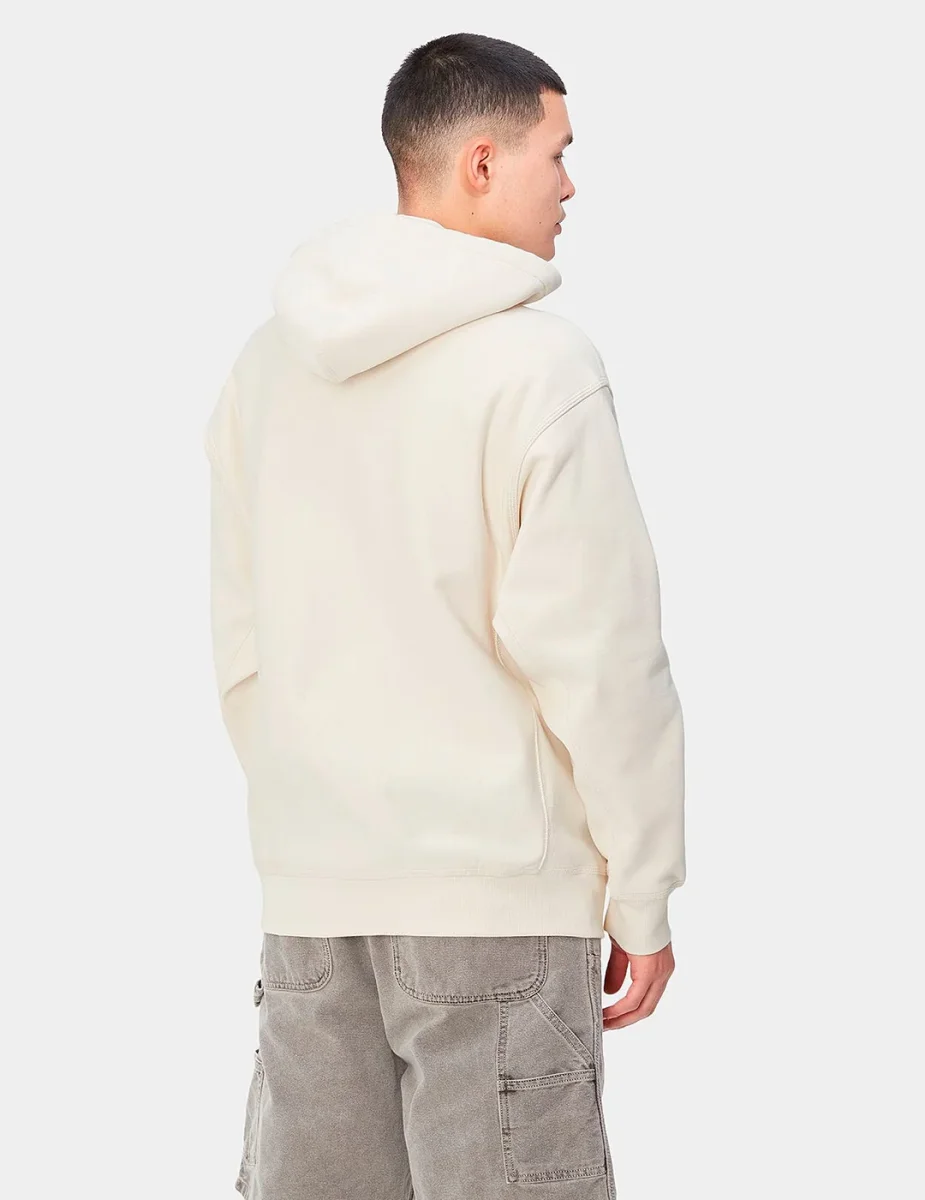 Sudadera Capucha CARHARTT WIP AMERICAN SCRIPT - Natural - Imagen 3