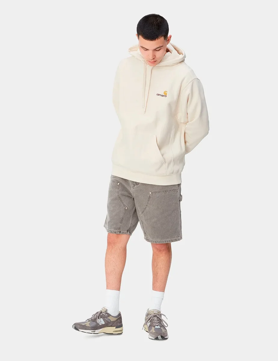 Sudadera Capucha CARHARTT WIP AMERICAN SCRIPT - Natural - Imagen 4