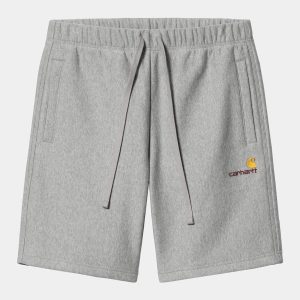 Bermuda CARHARTT WIP AMERICAN SCRIPT - Grey Heather