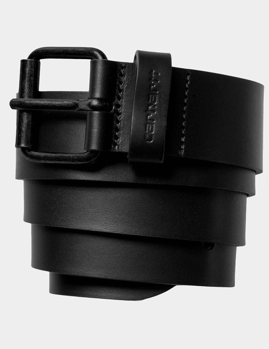 Cinturón CARHARTT WIP SCRIPT - Black/Black - Imagen 2