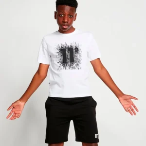 Bermuda JR 11 DEGREES PIXEL GRAPHIC - Black White