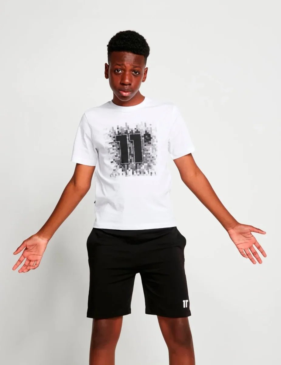 Bermuda JR 11 DEGREES PIXEL GRAPHIC - Black White - Imagen 2