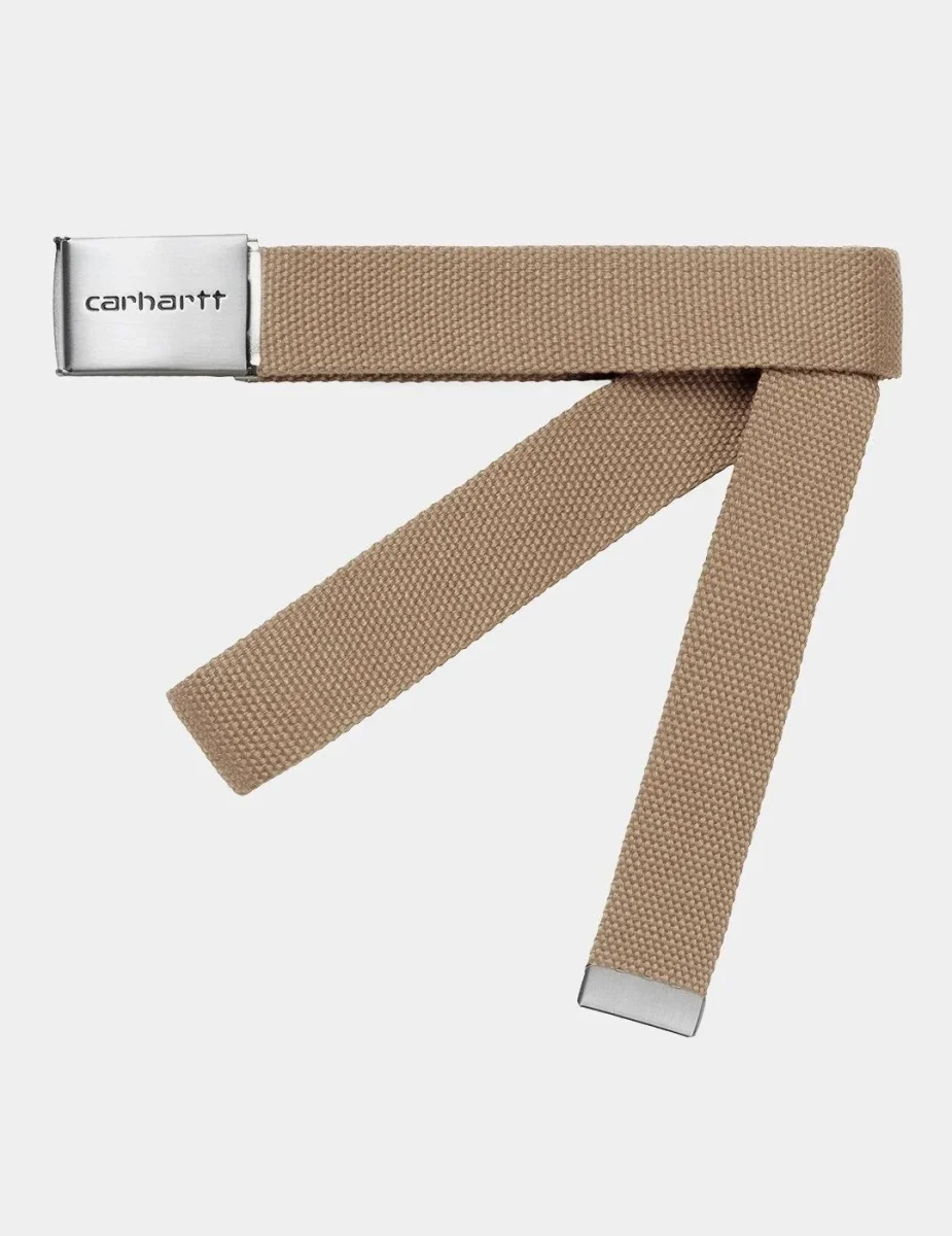 Cinturón CARHARTT WIP CLIP CHROME - Leather