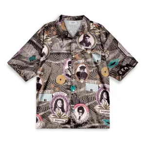 Camisa GRIMEY SUPASTAR SATIN BUTTON UP - Green