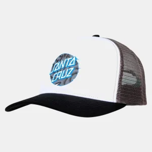 Gorra SANTA CRUZ VIVID SLICK DOT MESHBACK - White/Grey