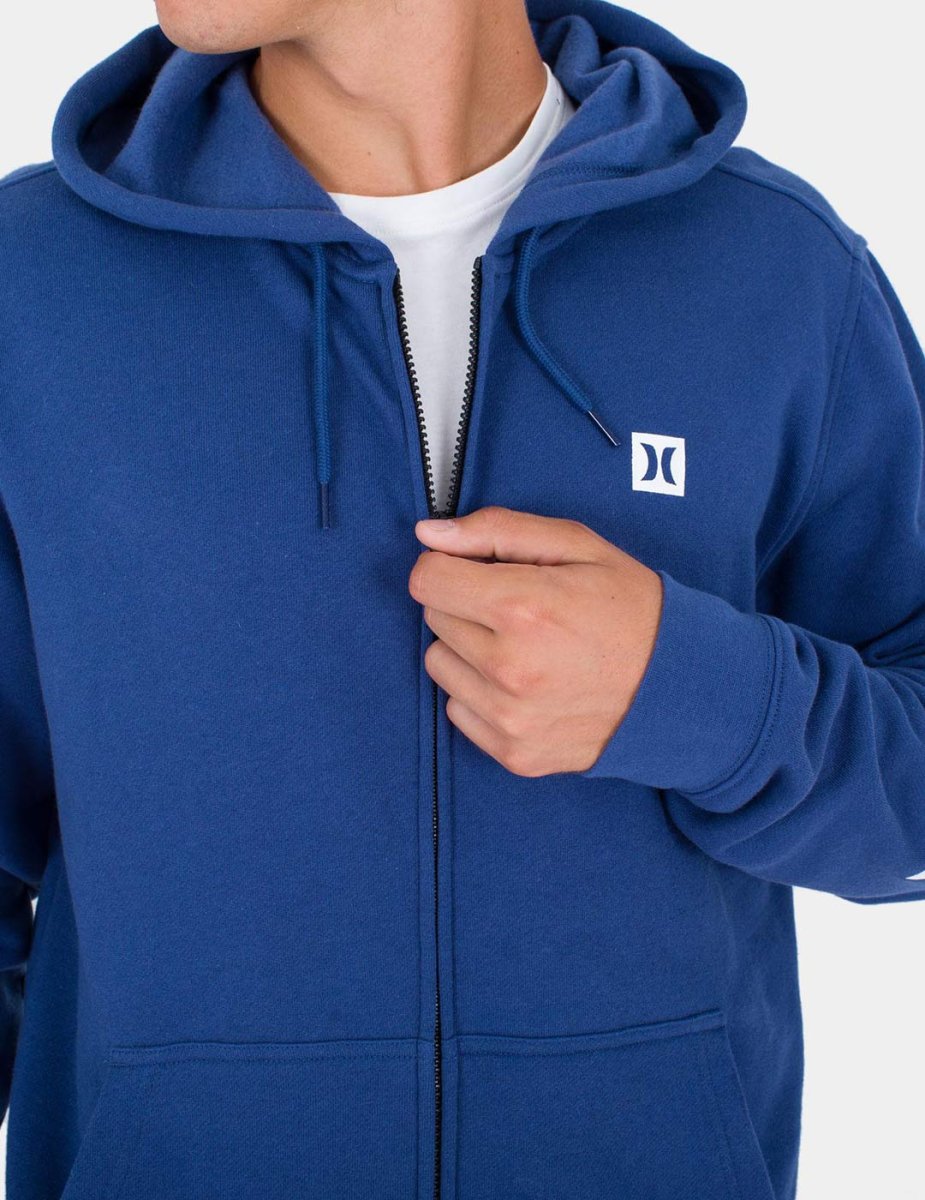 Sudadera Capucha Abierta HURLEY ICON BOXED - Blue Void - Imagen 5