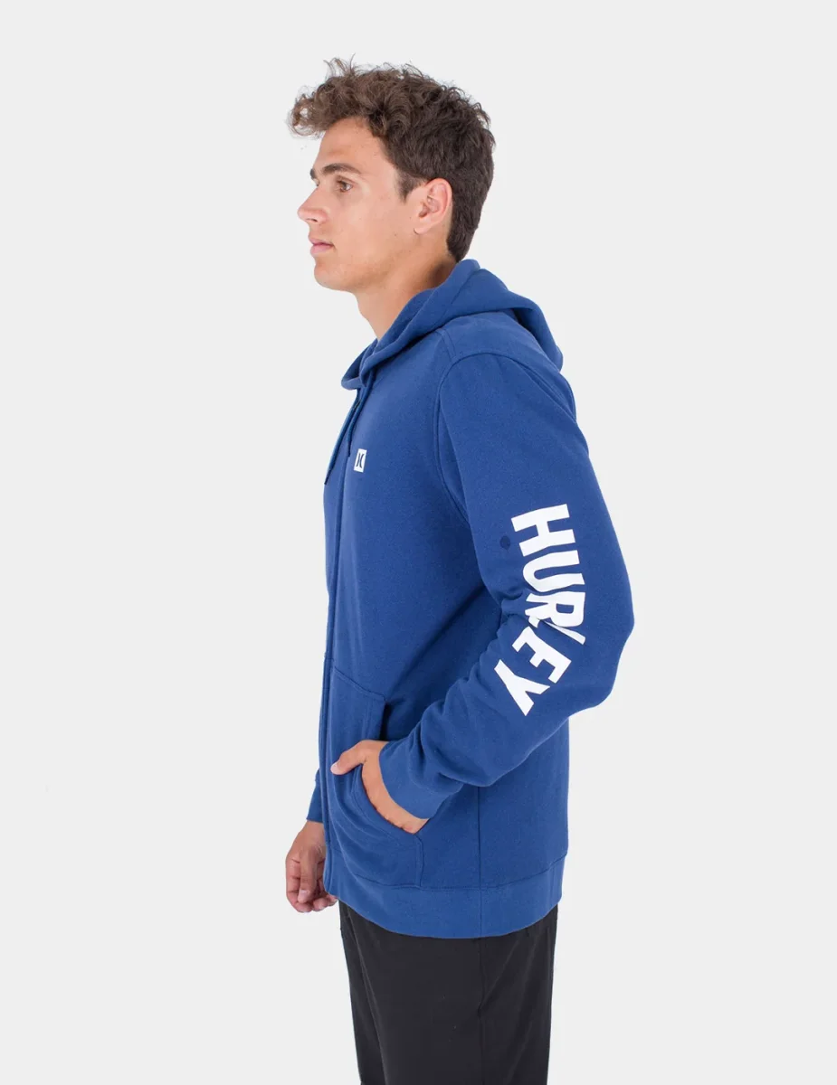 Sudadera Capucha Abierta HURLEY ICON BOXED - Blue Void - Imagen 6