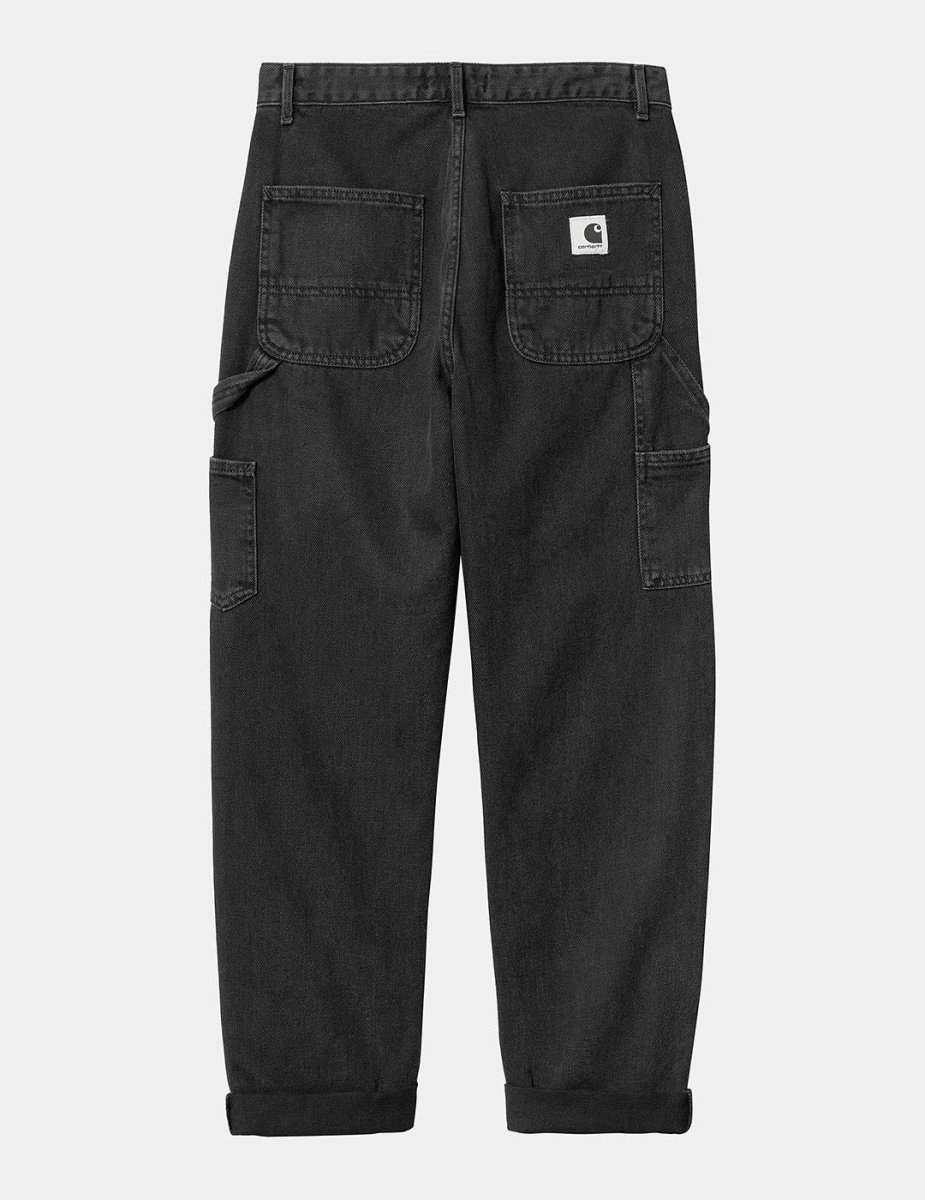 Pantalón CARHARTT WIP W' PIERCE - Black Stone Washed - Imagen 6