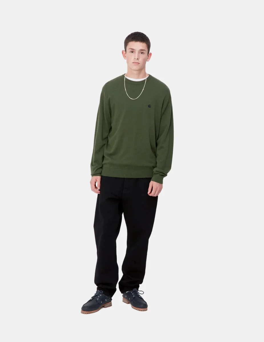 Jersey CARHARTT WIP MADISON - Tarragon / Black - Imagen 4