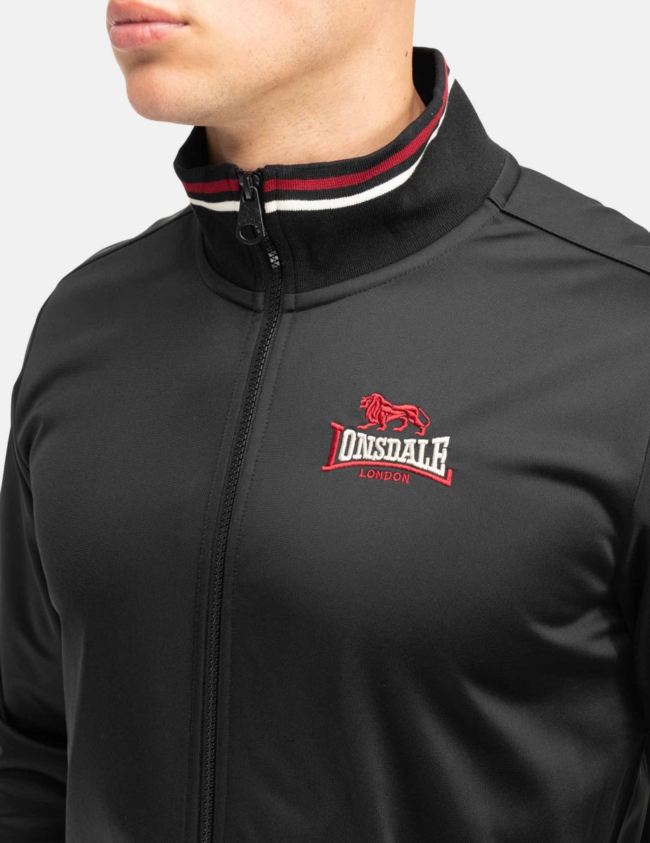 Chaqueta LONSDALE IRTHING - Black/Red/Ecru - Imagen 4