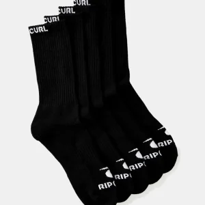 Calcetines RIP CURL BRAND CREW - Black