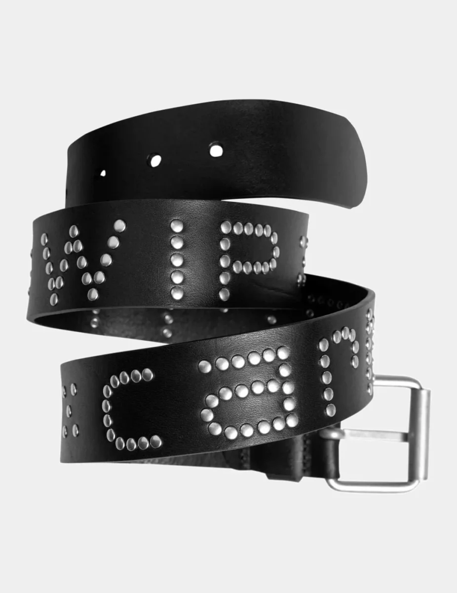 Cinturón CARHARTT WIP SCRIPT STUDS - Black / Silver