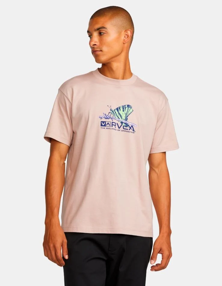 Camiseta RVCA NATURAL SCIENCE - Pale Mauve - Imagen 2