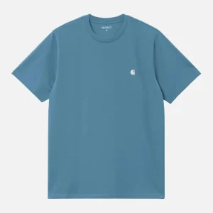 Camiseta CARHARTT WIP MADISON - Icy Water / White