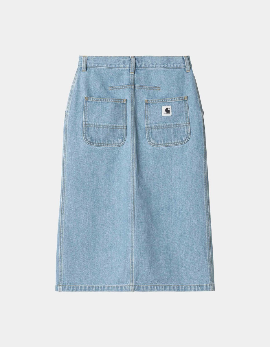 Falda CARHARTT WIP W' COLBY - Blue Stone Bleached - Imagen 3