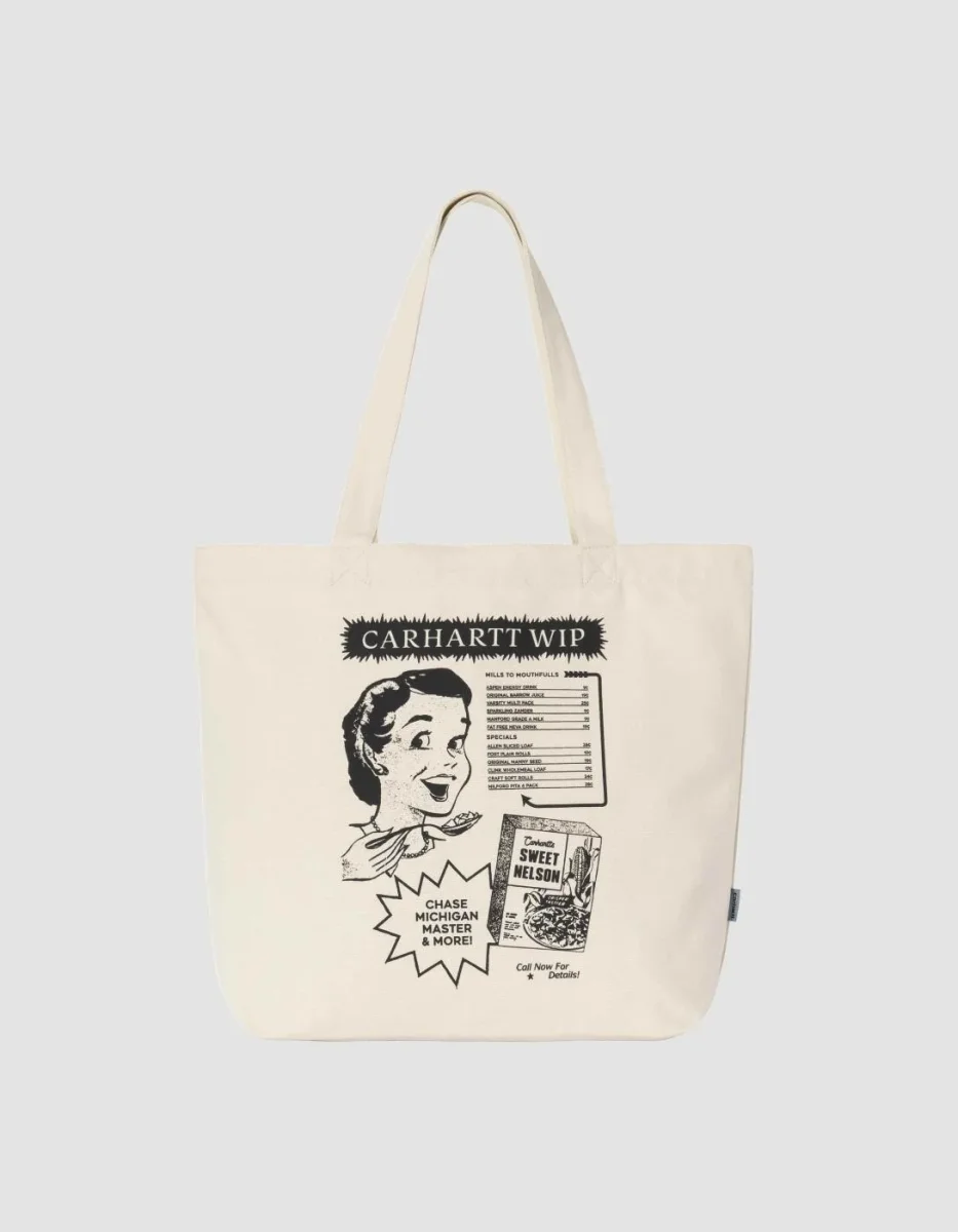 Bolso CARHARTT WIP CANVAS GRAPHIC TOTE - Natural - Imagen 2
