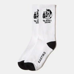 Calcetines KAOTIKO DEVIL DRINKS - White